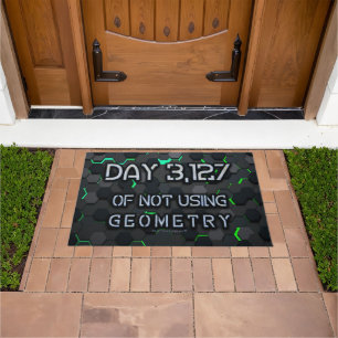 SlipperyJoe's not using geometry interlocking hexa Doormat