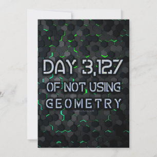 SlipperyJoe's not using geometry interlocking hexa Holiday Card