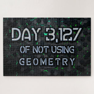 SlipperyJoe's not using geometry interlocking hexa Jigsaw Puzzle