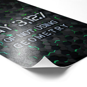 SlipperyJoe's not using geometry interlocking hexa Photo Print