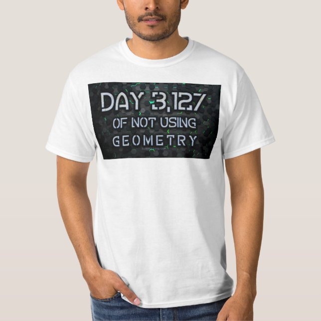 SlipperyJoe's not using geometry interlocking hexa T-Shirt (Front)