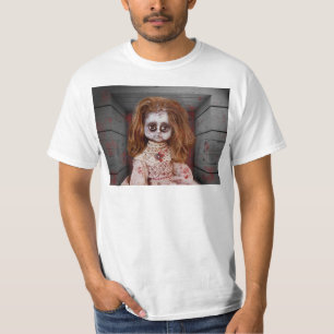 SlipperyJoe's old doll Happy Halloween creepy bloo T-Shirt