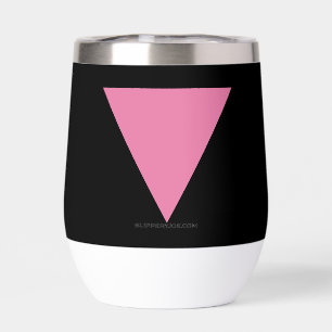 SlipperyJoe's pink triangle flag bright pink symbo