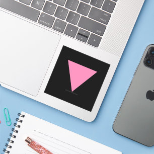 SlipperyJoe's pink triangle flag bright pink symbo