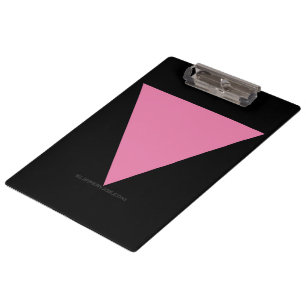 SlipperyJoe's pink triangle flag bright pink symbo Clipboard