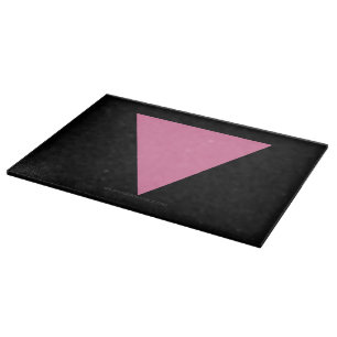 SlipperyJoe's pink triangle flag bright pink symbo Cutting Board