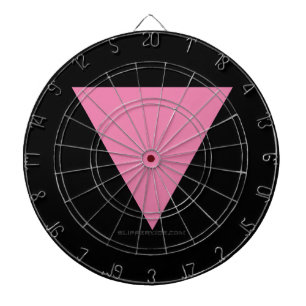SlipperyJoe's pink triangle flag bright pink symbo Dartboard