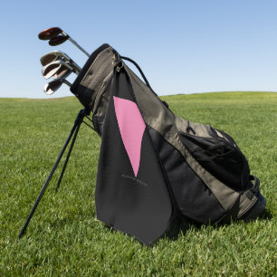 SlipperyJoe's pink triangle flag bright pink symbo Golf Towel