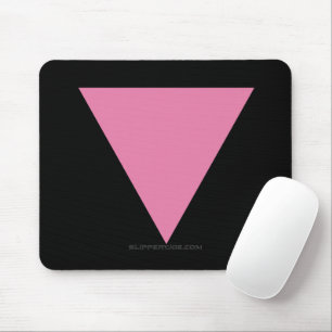 SlipperyJoe's pink triangle flag bright pink symbo Mouse Pad