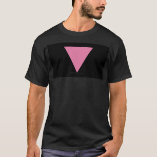 SlipperyJoe's pink triangle flag bright pink symbo T-Shirt