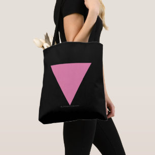 SlipperyJoe's pink triangle flag bright pink symbo Tote Bag