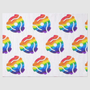 SlipperyJoe's plastic 45 RPM record adapter circul Tissue Paper