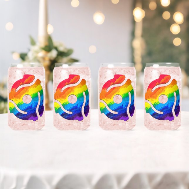 SlipperyJoe's plastic 45 RPM record adapter vibran Can Glass (Insitu (Wedding))