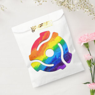 SlipperyJoe's plastic 45 RPM record adapter vibran Favour Bag