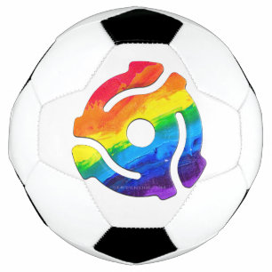 SlipperyJoe's plastic 45 RPM record adapter vibran Soccer Ball