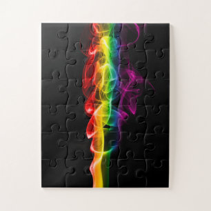 SlipperyJoe's plume of rainbow energy vapour caugh Jigsaw Puzzle