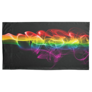 SlipperyJoe's plume of rainbow energy vapour caugh Pillowcase