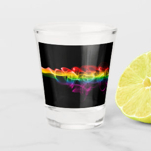 SlipperyJoe's plume of rainbow energy vapour caugh Shot Glass