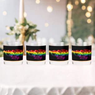 SlipperyJoe's plume of rainbow energy vapour caugh Whiskey Glass