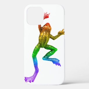 SlipperyJoe's Pride Frog figurine Vibrantly colore iPhone 12 Pro Case
