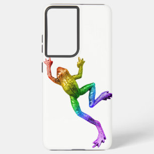SlipperyJoe's Pride Frog figurine Vibrantly colore Samsung Galaxy Case