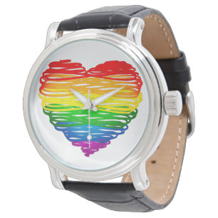 SlipperyJoe's pride scribbled heart shape drawing  Watch