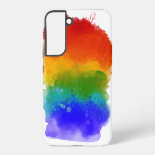 SlipperyJoe's pride splatter colors rainbow celebr Samsung Galaxy Case