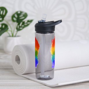 SlipperyJoe's pride splatter rainbow colours vibra Water Bottle