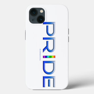 SlipperyJoe's pride word metallic letters radiates iPhone 13 Case