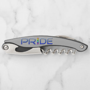 SlipperyJoe's pride word metallic letters radiates Corkscrew