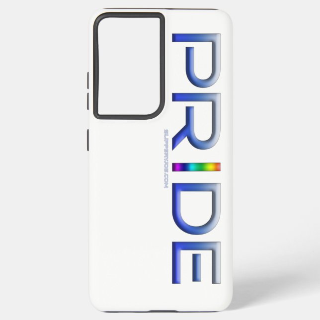 SlipperyJoe's pride word metallic letters radiates Samsung Galaxy S21 Ultra Case (Back)