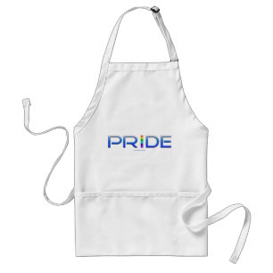 SlipperyJoe's pride word metallic letters radiates Standard Apron