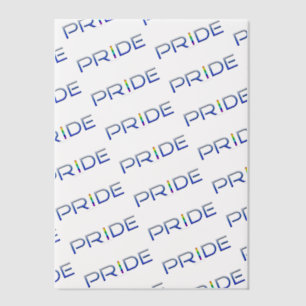SlipperyJoe's pride word metallic letters radiates Vellum Invitations