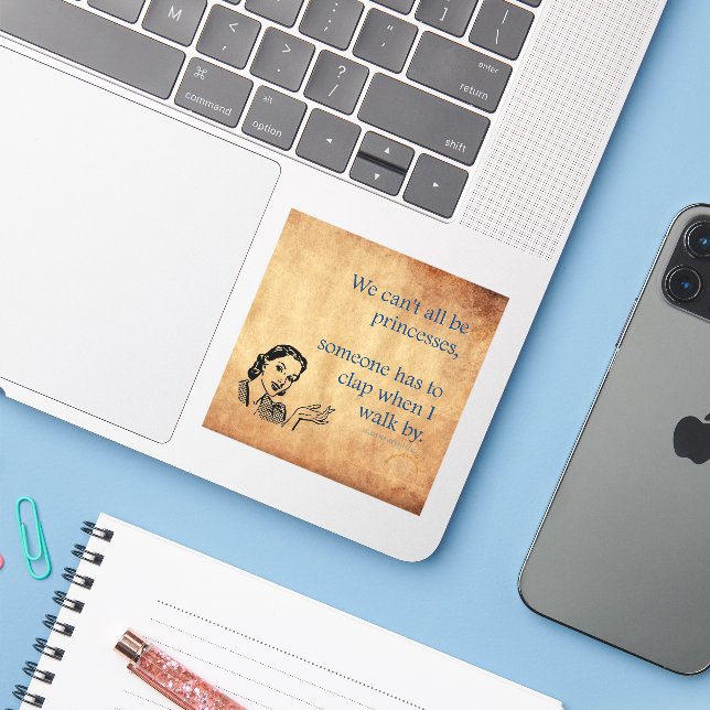 SlipperyJoe's Princess clap walking funny 50s vint (Laptop w/ iPhone)