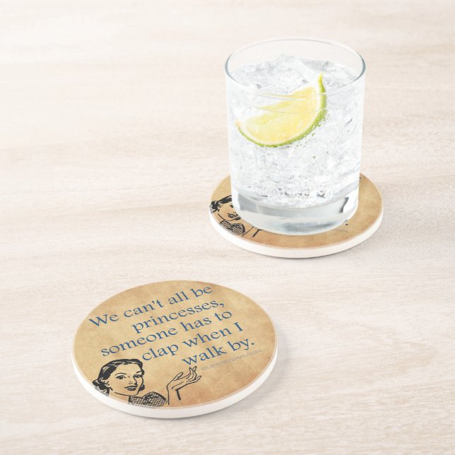 SlipperyJoe's Princess clap walking funny 50s vint Coaster (Side)