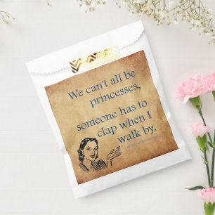 SlipperyJoe's Princess clap walking funny 50s vint Favour Bag