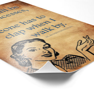 SlipperyJoe's Princess clap walking funny 50s vint Photo Print