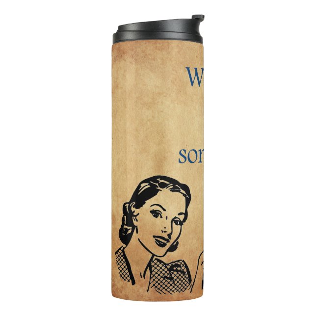 SlipperyJoe's Princess clap walking funny 50s vint Thermal Tumbler (Rotated Left)