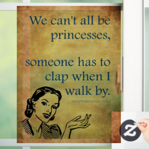 SlipperyJoe's princesses clap vintage poster retro
