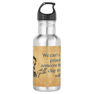 SlipperyJoe's princesses clap vintage poster retro 532 Ml Water Bottle