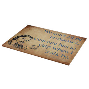 SlipperyJoe's princesses clap vintage poster retro Cutting Board