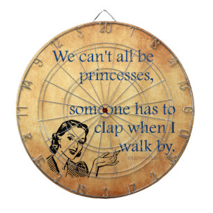 SlipperyJoe's princesses clap vintage poster retro Dartboard