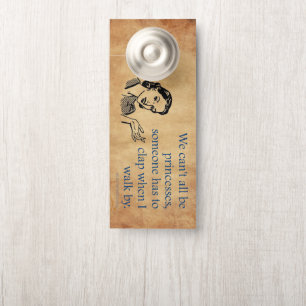 SlipperyJoe's princesses clap vintage poster retro Door Hanger
