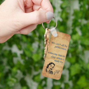 SlipperyJoe's princesses clap vintage poster retro Key Ring