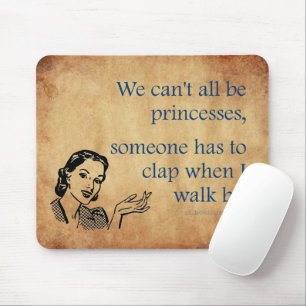 SlipperyJoe's princesses clap vintage poster retro Mouse Pad