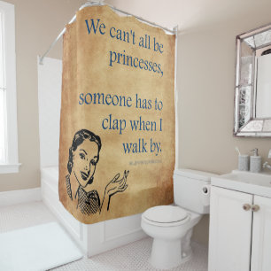 SlipperyJoe's princesses clap vintage poster retro Shower Curtain