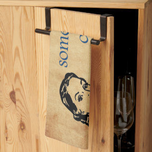 SlipperyJoe's princesses clap vintage poster retro Tea Towel