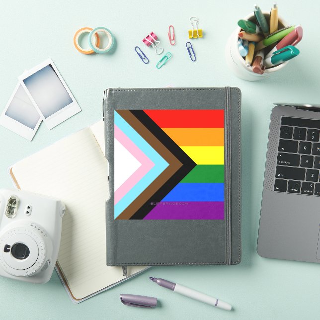 SlipperyJoe's Progress Pride Flag gay gifts LGBTQI (iPad Cover)
