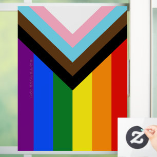 SlipperyJoe's Progress Pride Flag six classic hori
