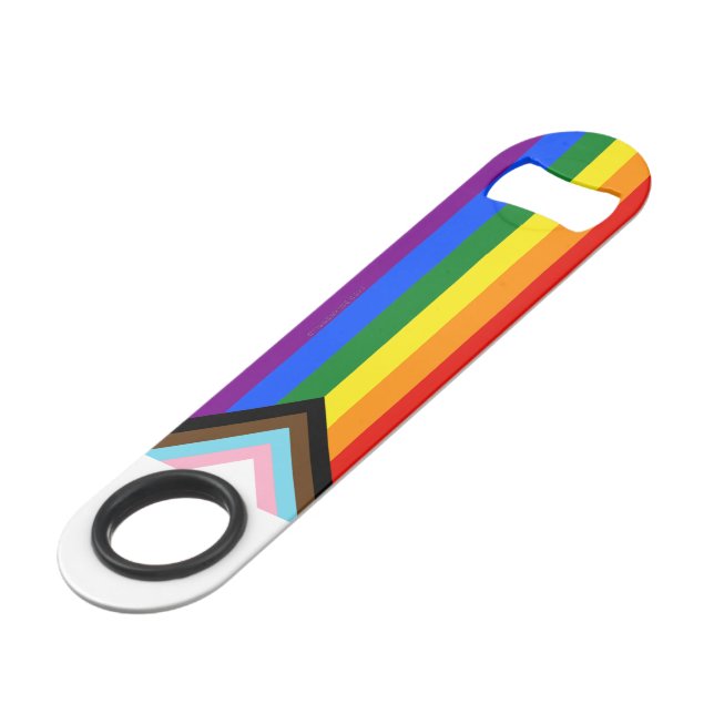 SlipperyJoe's Progress Pride Flag six classic hori (Front Angled)
